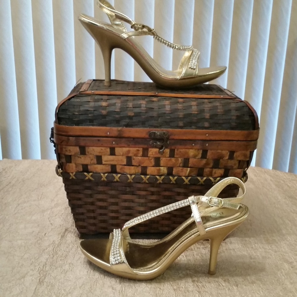 Bakers Strappy Stiletto Heels, Size 8.5